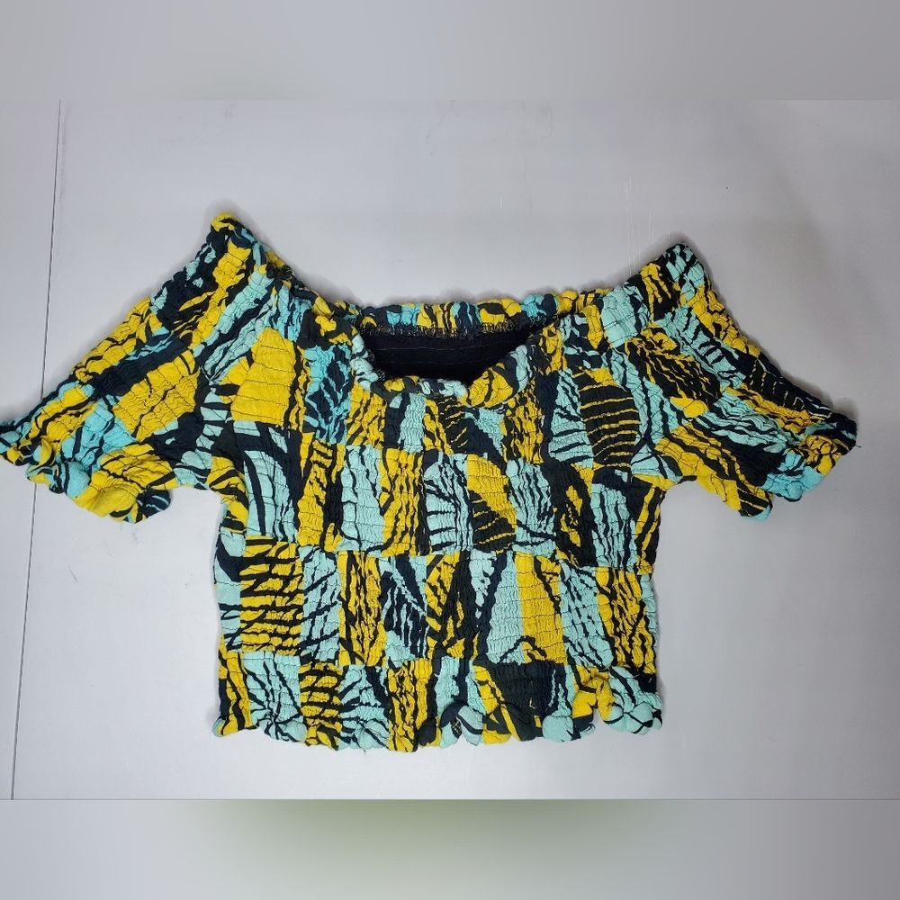 Missing Polynesia Elastic Shirring Stretch, Off S… - image 8